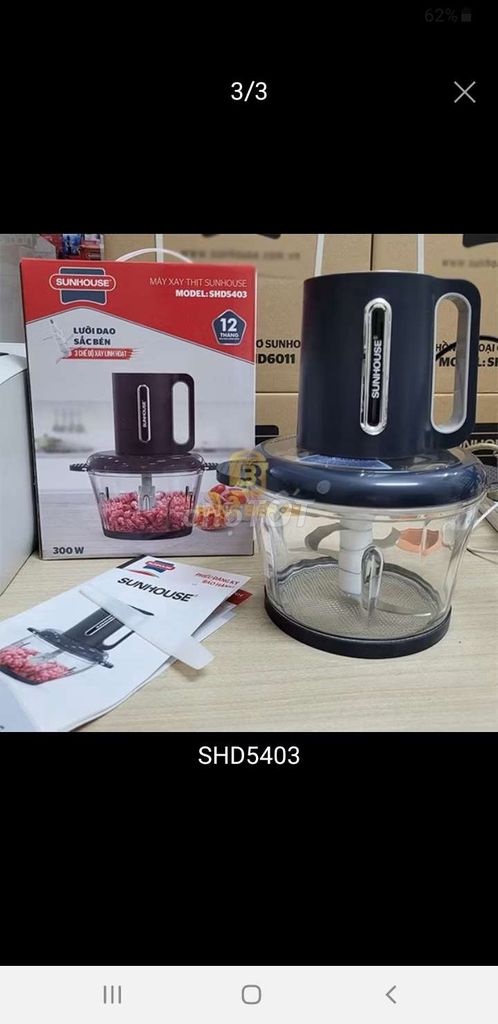 Máy xay Sunhouse SHD5403 Đen. Mua bán Bếp, lò, đồ điện nhà bếp tại Huyện Tứ Kỳ Hải Dương được đăng bởi thiện hình 1