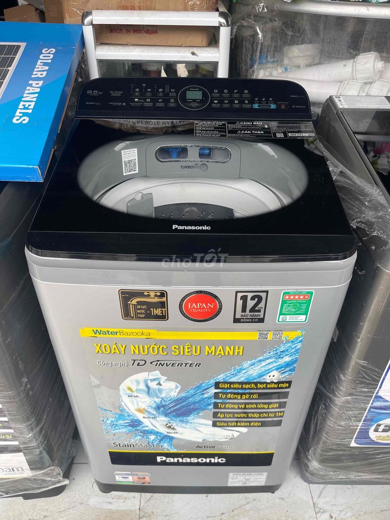 Máy giặt Panasonic 9.5kg Inverter Xám rất mới. Mua bán Máy giặt tại Huyện U Minh Thượng Kiên Giang được đăng bởi Lac hình 1