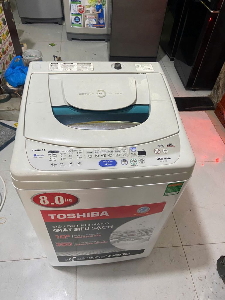 MÁY GIẶT TOSHIBA 8KG GIẶT VẮT ÊM RU,SẠCH SẼ