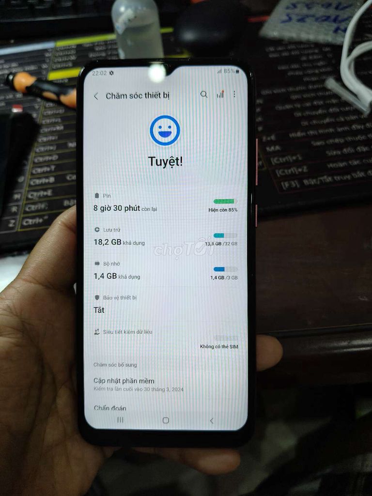 Samsung A02S 32GB Đỏ. Mua bán Điện thoại tại Quận Ninh Kiều Cần Thơ được đăng bởi nguyễn minh thái hình 1