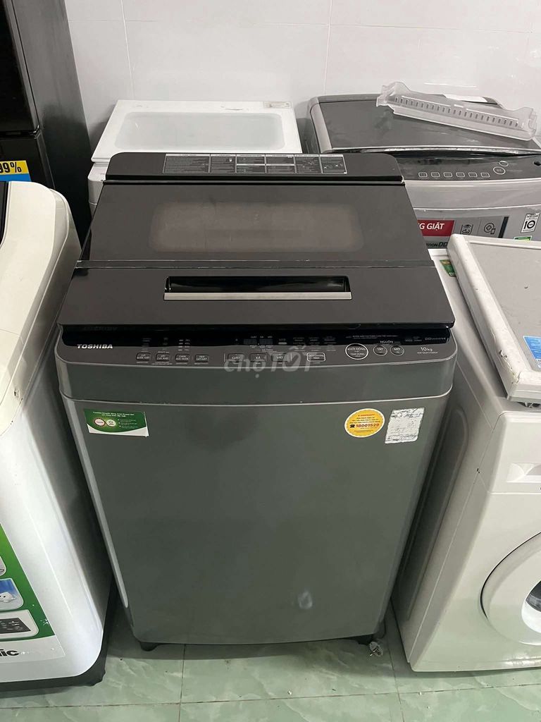 Máy giặt Toshiba 10kg cửa trên. Mua bán Máy giặt tại Quận Cái Răng Cần Thơ được đăng bởi MÁY GIẶT THANH LÝ GIÁ RẺ hình 1
