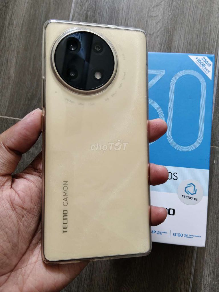 Tecno Camon 30s 256GB Vàng full box. Mua bán Điện thoại tại Quận Hải Châu Đà Nẵng được đăng bởi Tú Tú  hình 1