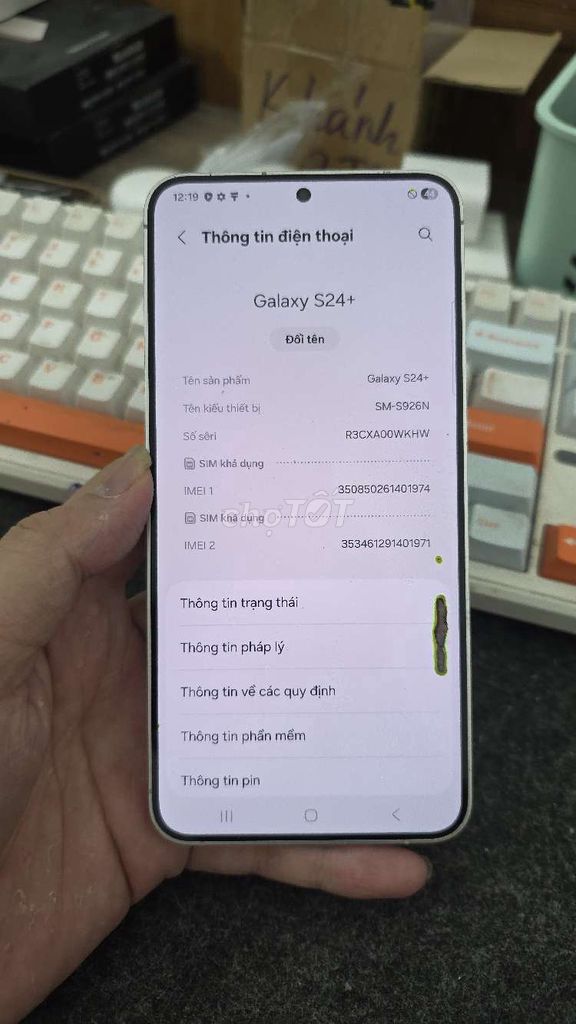 Samsung Galaxy S24 Plus 12GB/256GB Rêu. Mua bán Điện thoại tại Quận Thanh Xuân Hà Nội được đăng bởi Shandp thanh xuân hình 1