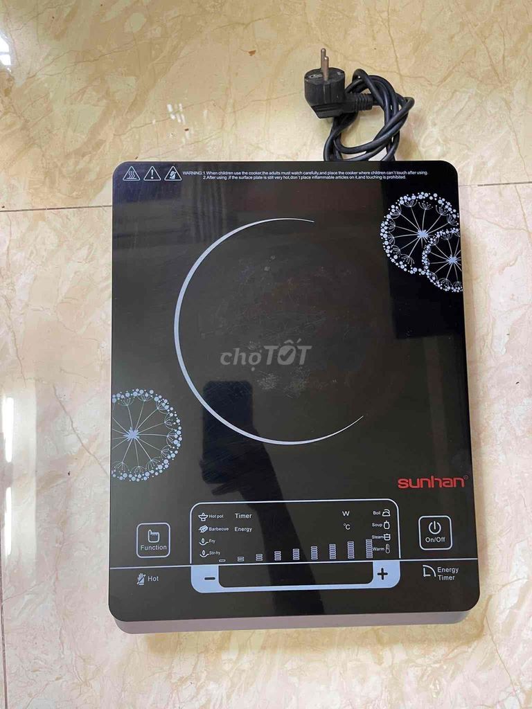 Bếp hồng ngoại Sunhan Đen Kính cường lực. Mua bán Bếp, lò, đồ điện nhà bếp tại Quận Phú Nhuận Tp Hồ Chí Minh được đăng bởi Thiên Kim hình 1