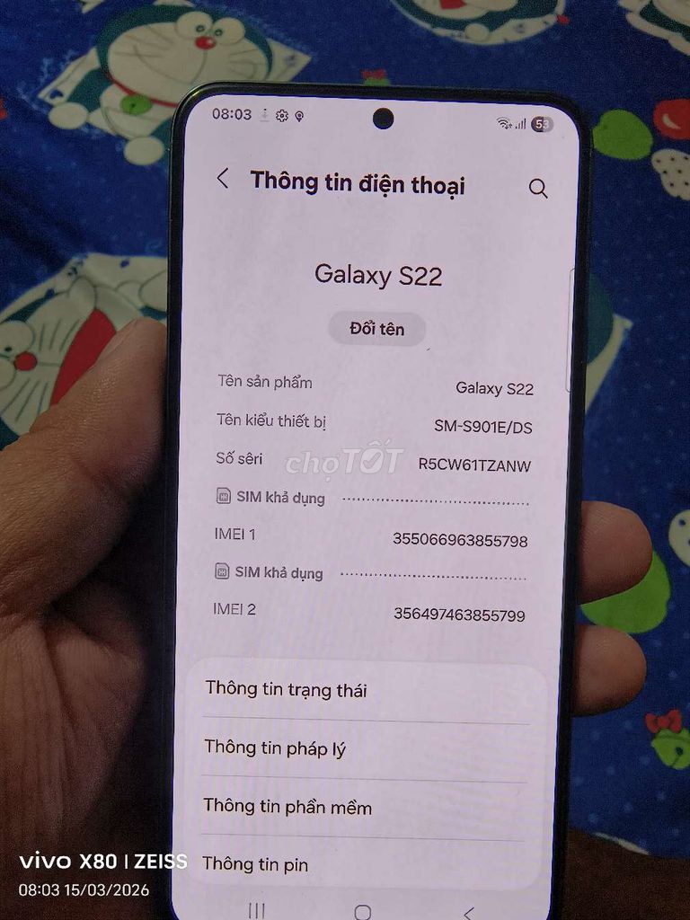 Samsung Galaxy S22 128GB Việt Nam. Mua bán Điện thoại tại Thành phố Thủ Đức Tp Hồ Chí Minh được đăng bởi Nguyen le trung hieu hình 1