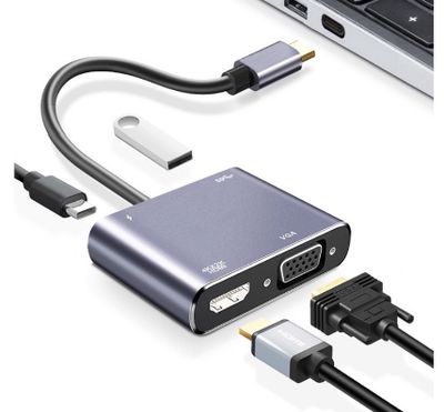Cáp chuyển USB Type-c ra 4 cổng HDMI/VGA/USB. Mua bán Linh kiện (RAM, Card...) tại Quận Ngũ Hành Sơn Đà Nẵng được đăng bởi Chu thị Mơ