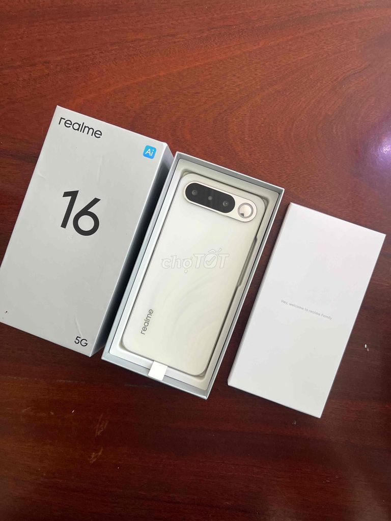 Realme 16 5G 256GB Trắng Như mới. Mua bán Điện thoại tại Thành phố Cà Mau Cà Mau được đăng bởi BẠCH LONG hình 1