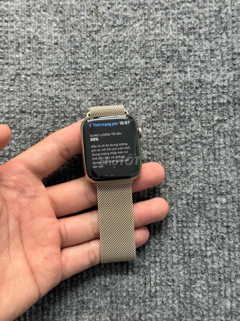 Apple Watch Thép Gold Series 6-44MM LTE Mã LL/A