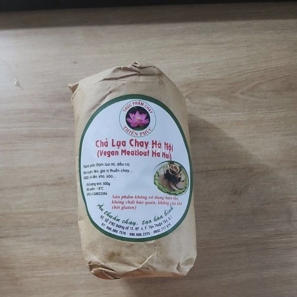 Chả lụa chay Hà Nội 500g. Mua bán Đồ ăn, thực phẩm và các loại khác tại Quận 7 Tp Hồ Chí Minh được đăng bởi Tính Đặng hình 1