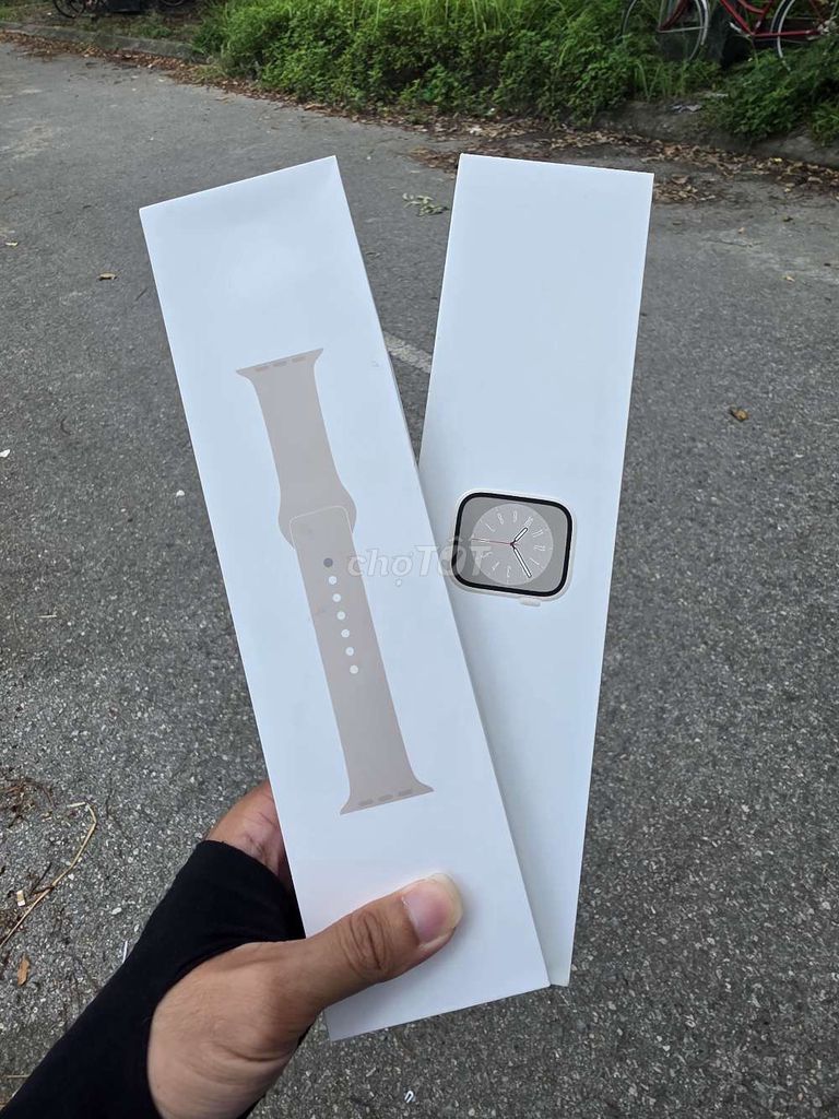 Apple Watch Series 8 41mm Trắng. Mua bán Thiết bị đeo thông minh tại Huyện Sóc Sơn Hà Nội được đăng bởi Tôm hình 1