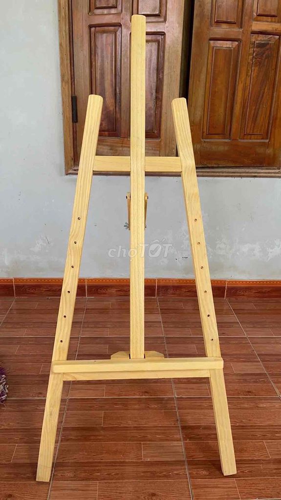 Giá vẽ gỗ Vàng nhạt điều chỉnh độ cao