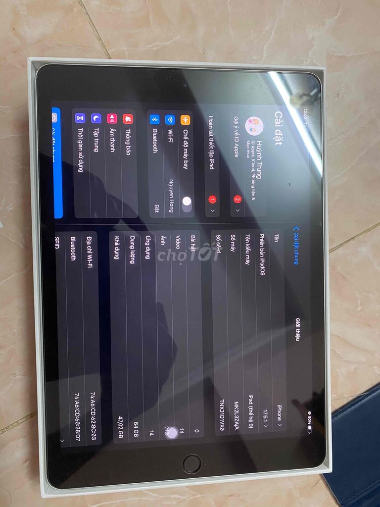 Apple iPad (thế hệ 9) 64GB Xám. Mua bán Máy tính bảng tại Thành phố Hà Tiên Kiên Giang được đăng bởi Huynhtrung Bui hình 1