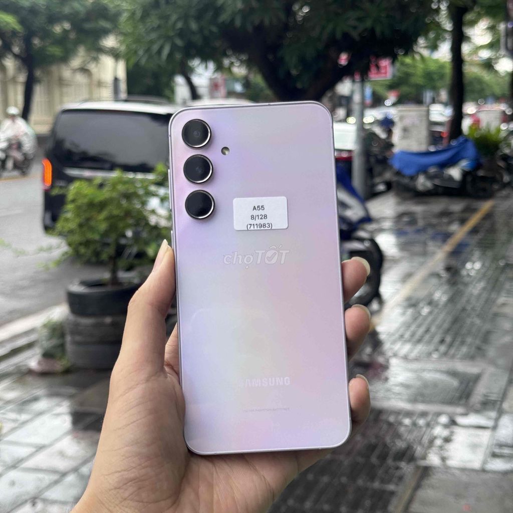 🚀 Samsung A55 128GB Màu Tím - Tầm trung đáng mua. Mua bán Điện thoại tại Quận Ngô Quyền Hải Phòng được đăng bởi minmobile HP hình 1