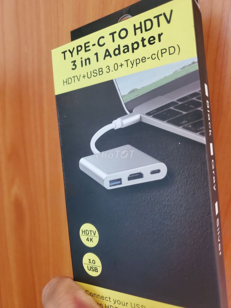 Cáp chuyển đổi USB-C to HDMI Bạc. Mua bán Phụ kiện (Màn hình, Chuột...) tại Thành phố Thủ Đức Tp Hồ Chí Minh được đăng bởi Anh Minh hình 1