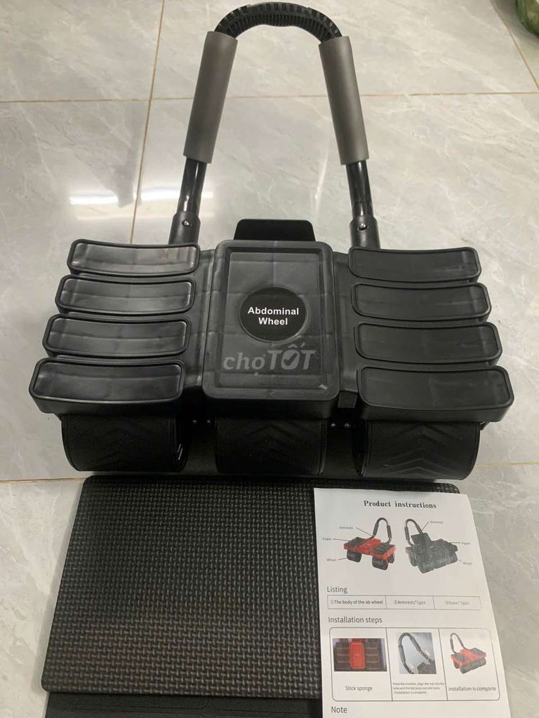 Con lăn tập bụng 6 bánh đen. Mua bán Đồ thể thao, Dã ngoại tại Thành phố Thủ Đức Tp Hồ Chí Minh được đăng bởi Kho Giá Tốt hình 1
