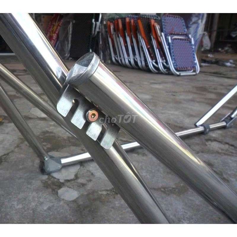 Võng xếp Ban Mai xi Inox Gấp gọn 250kg. Mua bán Nội thất, đồ gia dụng khác tại Quận Bình Tân Tp Hồ Chí Minh được đăng bởi Kichi Shop hình 1