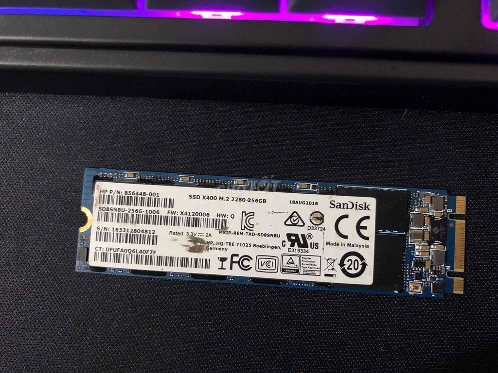 Ssd M.2 sata 256gb