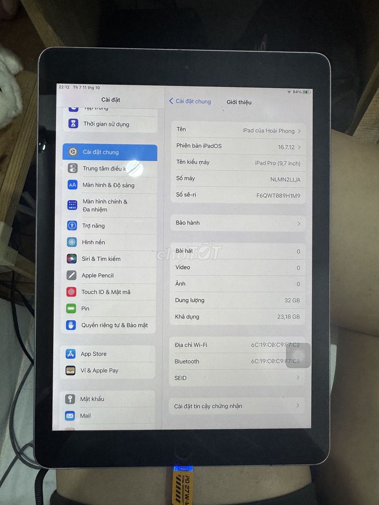 iPad Pro 9.7inch bản Wifi 32GB. Mua bán Máy tính bảng tại Quận Bình Thạnh Tp Hồ Chí Minh được đăng bởi Yêu Công Nghệ hình 1
