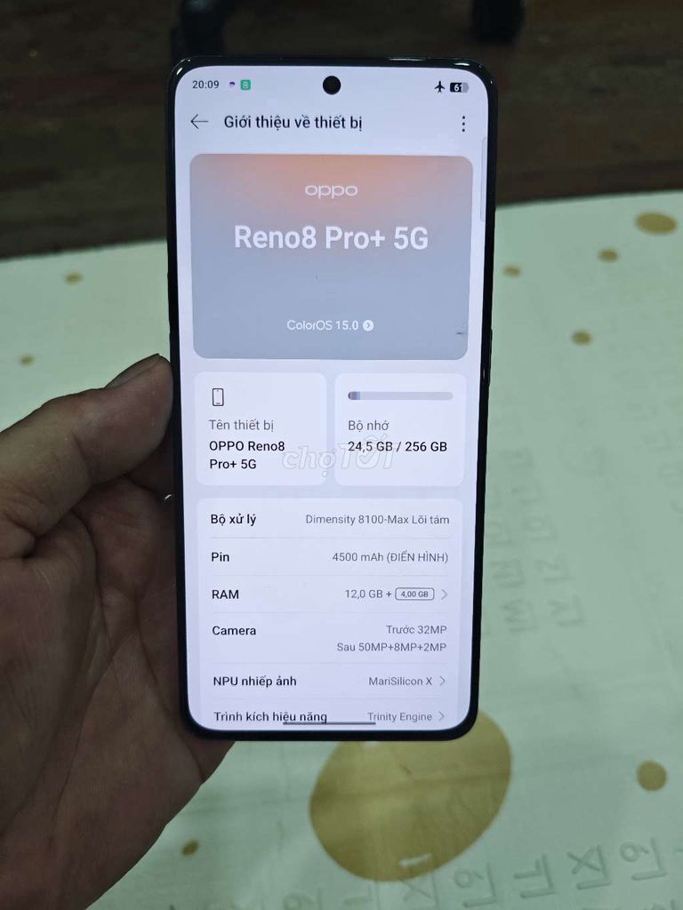 Oppo Reno 8 Pro pul, 12/ 256GB Đen. Mua bán Điện thoại tại Quận Hoàng Mai Hà Nội được đăng bởi Nguyennoi hình 1
