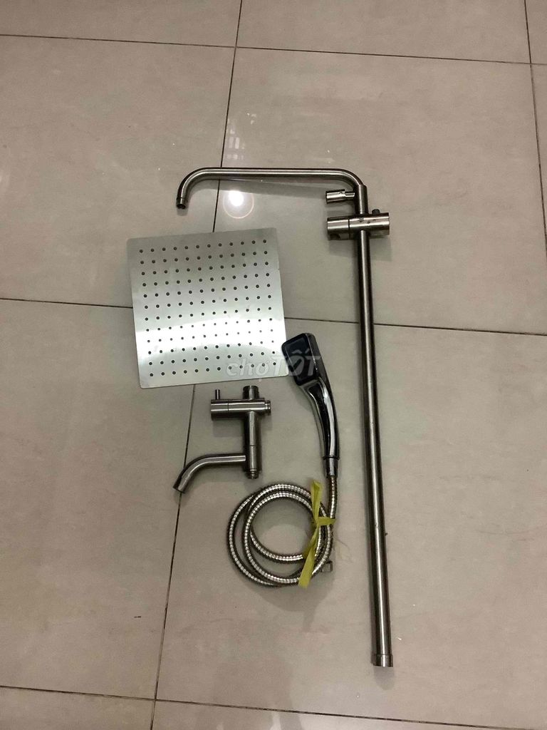 vòi sen tắm lạnh inox 304 có cây sen