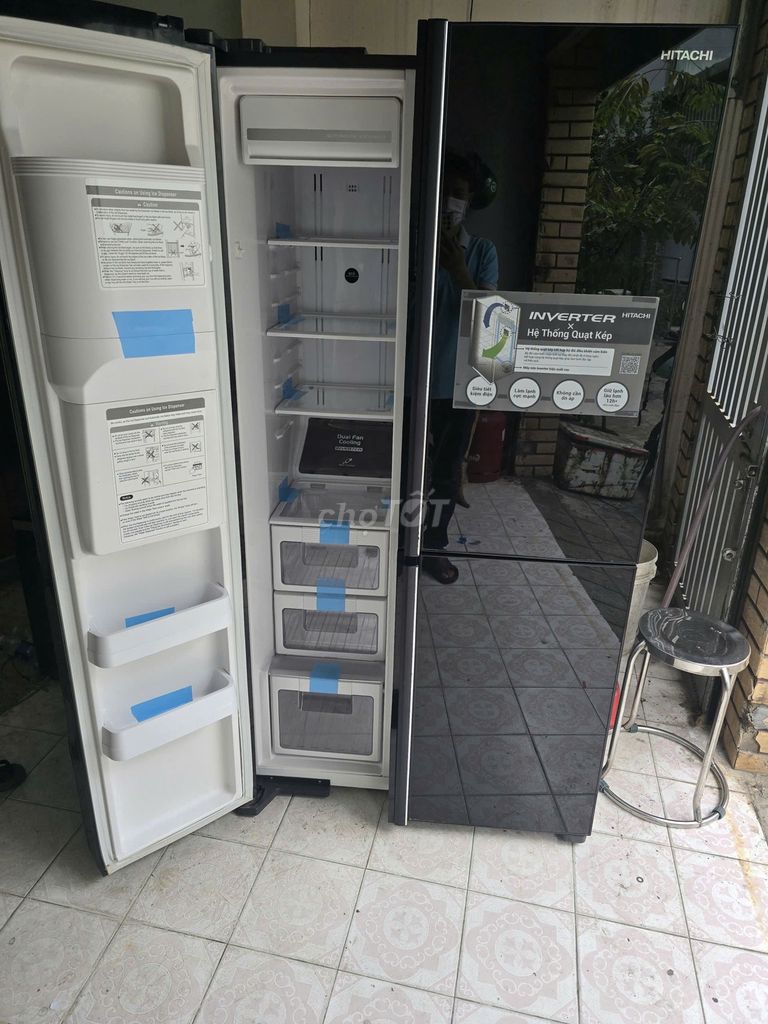 Tủ lạnh Hitachi SBS Inverter lấy đá,nước tự động.. Mua bán Tủ lạnh tại Quận Gò Vấp Tp Hồ Chí Minh được đăng bởi dang dat hình 1