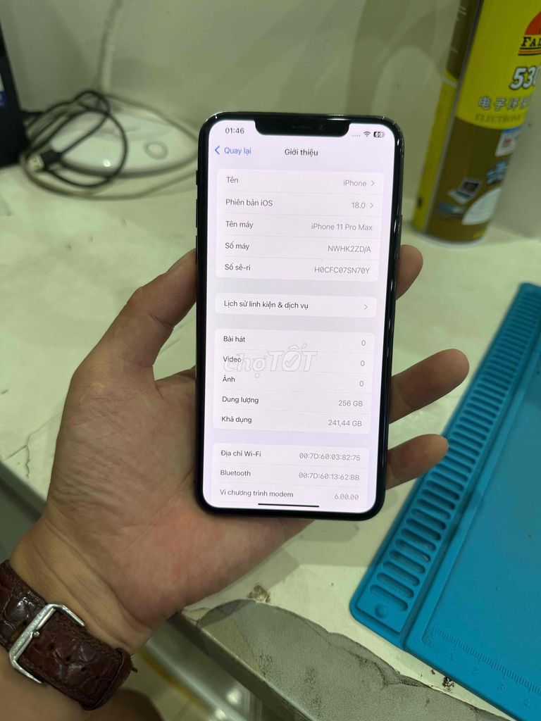 Apple iPhone 11 Pro Max 256GB Xám Đã sử dụng. Mua bán Điện thoại tại Huyện Thuỷ Nguyên Hải Phòng được đăng bởi Nguyễn Toàn hình 1