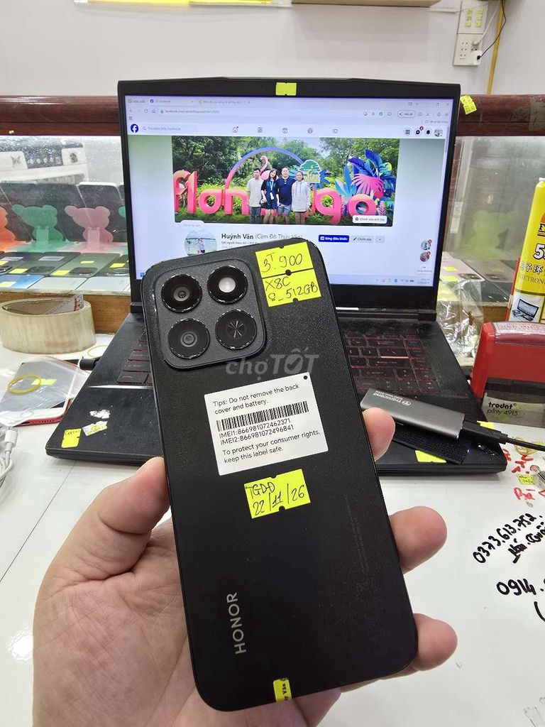 Honor X8C 8GB 512GB Đen. Mua bán Điện thoại tại Thành phố Long Xuyên An Giang được đăng bởi Facebook Cầm Đồ Thúy Vân hình 1