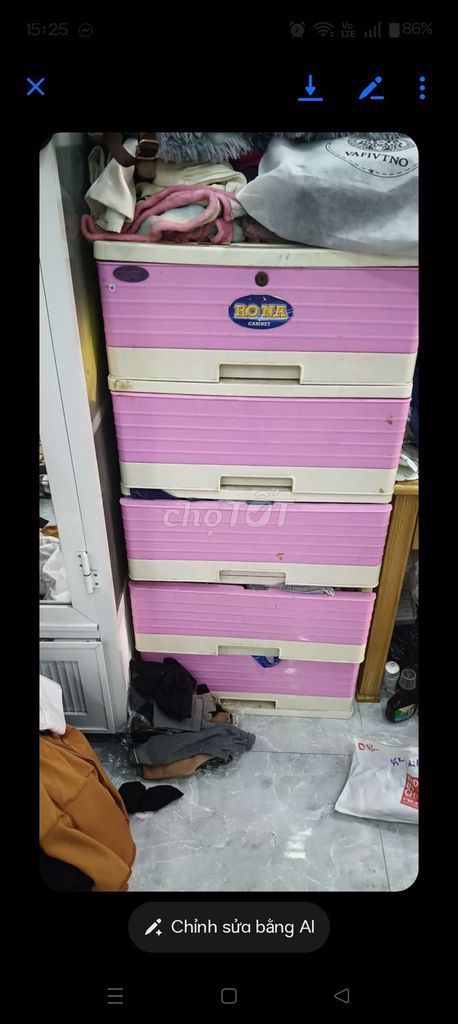 Tủ nhựa Rona 5 tầng Hồng Trắng. Mua bán Tủ, kệ gia đình tại Huyện Cần Giuộc Long An được đăng bởi Chi Chi hình 1