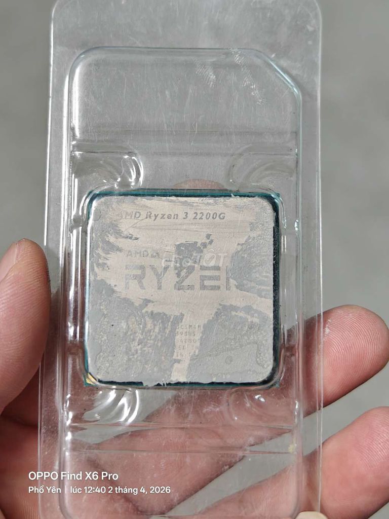 CPU AMD Ryzen 3 2200G. Mua bán Linh kiện (RAM, Card...) tại Thành phố Sông Công Thái Nguyên được đăng bởi Hà Đàm hình 1