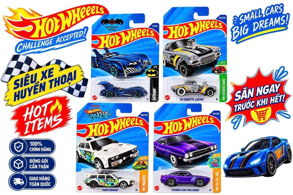XẢ KHO HOT WHEELS 