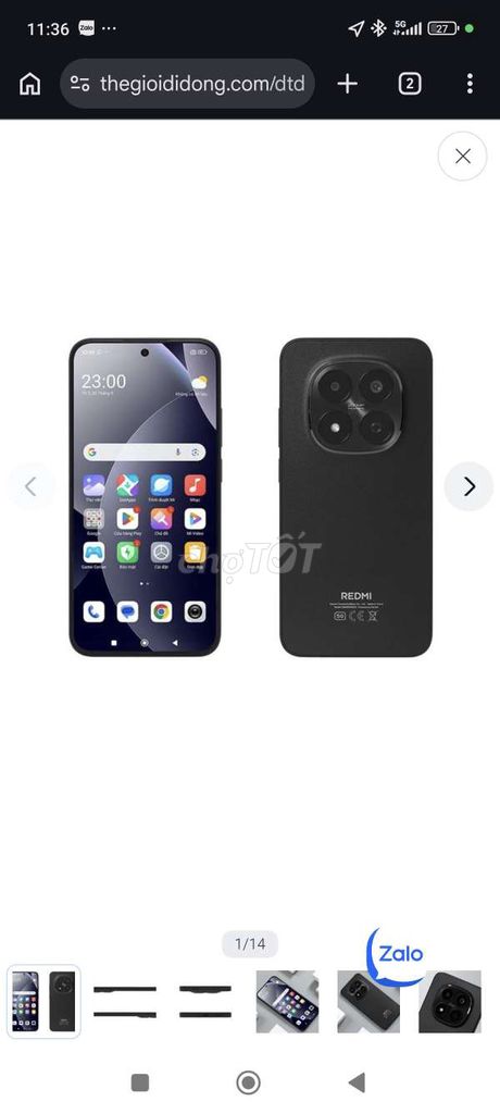 Xiaomi Redmi Note 15 Pro 5G 256GB Đen. Mua bán Điện thoại tại Quận Sơn Trà Đà Nẵng được đăng bởi Đặng Rôn hình 1