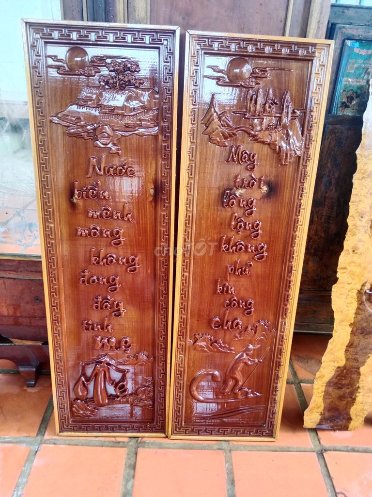 Tranh gỗ thư pháp Gỗ tự nhiên. Mua bán Đồ sưu tầm, đồ cổ tại Thành phố Buôn Ma Thuột Đắk Lắk được đăng bởi Quang hình 1