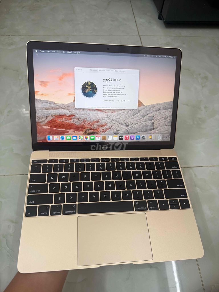 The New Macbook 12 inch A1534 Gold Đẹp. Mua bán Laptop tại Quận Phú Nhuận Tp Hồ Chí Minh được đăng bởi DN Mobile  hình 1