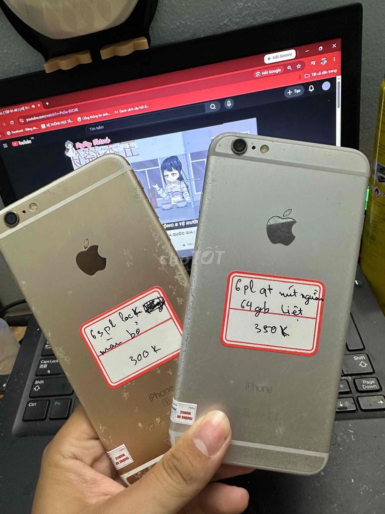 Apple iPhone 6pl+6spl lock( bán cả hai). Mua bán Điện thoại tại Quận Hoàng Mai Hà Nội được đăng bởi Trường An mobile 87 Tam Trinh Hn ZL09847mot6845 hình 1
