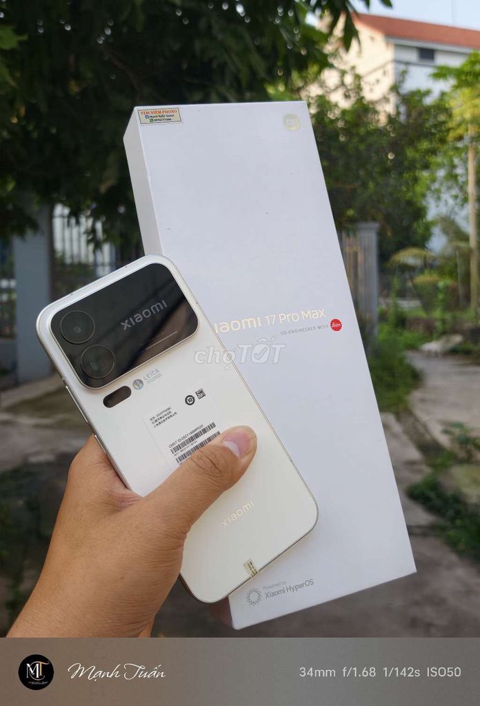 Xiaomi 17 Pro Max 512GB Trắng 99%. Mua bán Điện thoại tại Huyện Lý Nhân Hà Nam được đăng bởi Mạnh Tuấn hình 1