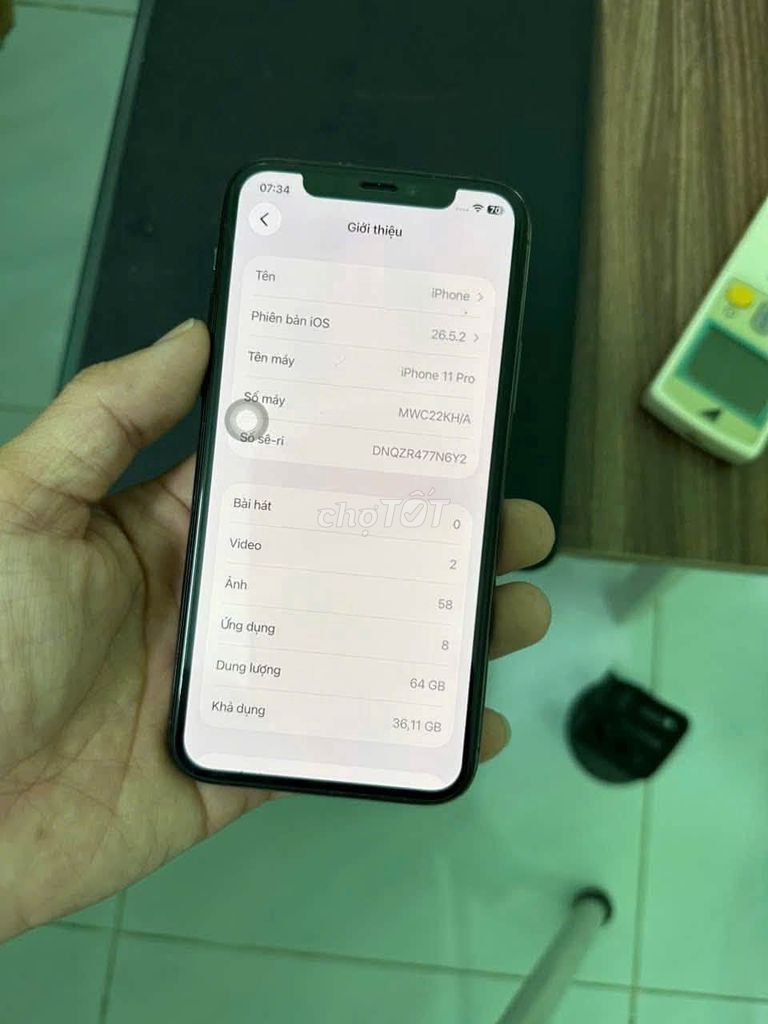 Apple iPhone 11 Pro 64GB Quốc tế 100%. Mua bán Điện thoại tại Quận Tân Phú Tp Hồ Chí Minh được đăng bởi Hội Đồ Điện Tử hình 1