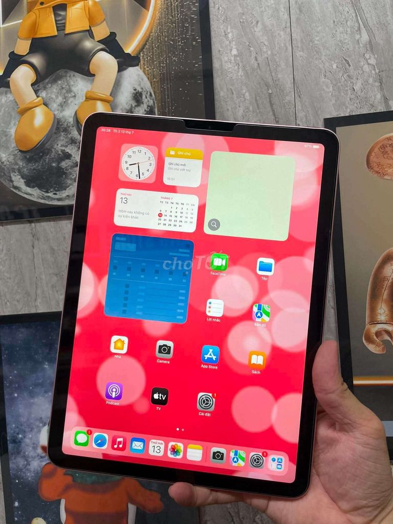 Apple iPad Air 4 64GB 5G Hồng 98%. Mua bán Máy tính bảng tại Quận Hai Bà Trưng Hà Nội được đăng bởi me chip hình 1