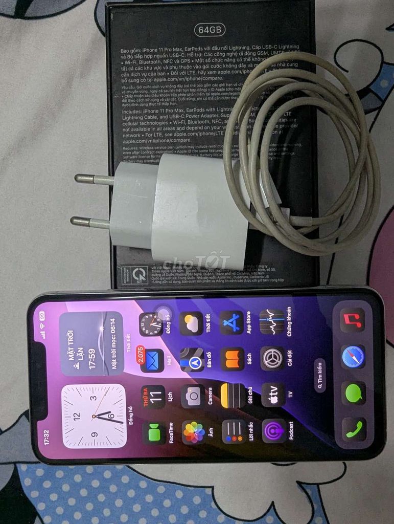 iPhone 11 Pro Max 64GB Bạc VN/A