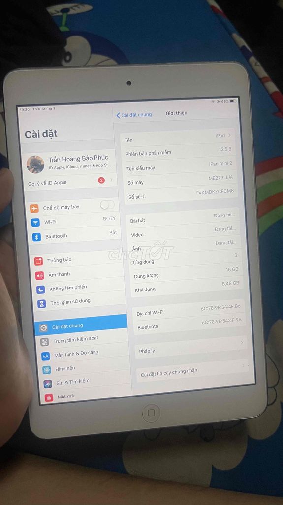 Apple iPad mini 2 16GB Bạc. Mua bán Máy tính bảng tại Quận Tân Bình Tp Hồ Chí Minh được đăng bởi Nguyễn Mỹ Duyên hình 1