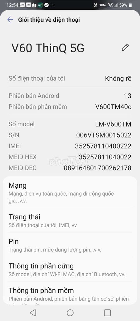 LG V60 ThinQ 5G 128GB Xanh. Mua bán Điện thoại tại Quận Thanh Khê Đà Nẵng được đăng bởi trịnh xuân hồng hình 1