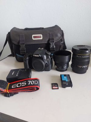 Canon 70D&Lens Sigma 17-50 F2.8+50mm F1.8 STM.. Mua bán Máy ảnh, Máy quay tại Quận Lê Chân Hải Phòng được đăng bởi giatot