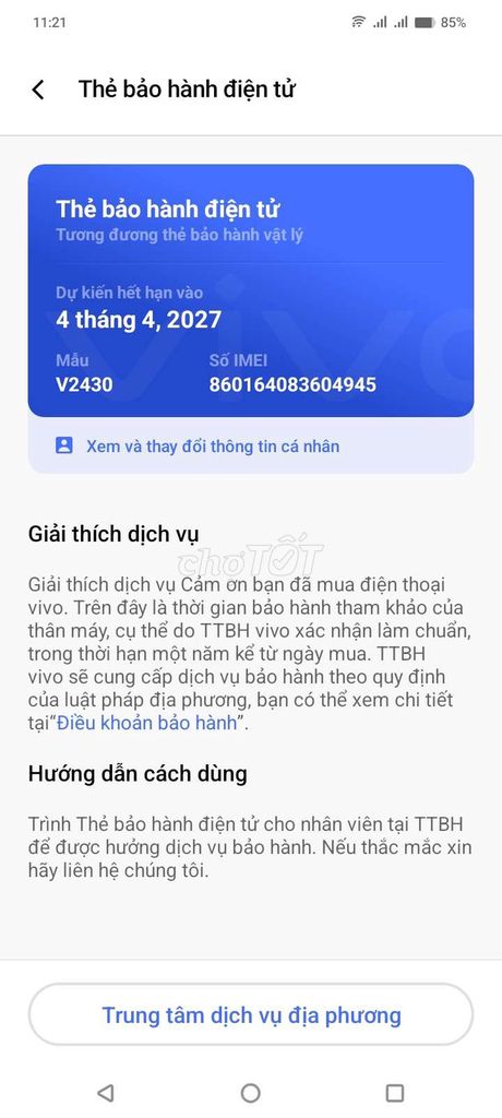 Vivo Y04 128GB Đen. Mua bán Điện thoại tại Quận 1 Tp Hồ Chí Minh được đăng bởi Quyên hình 1