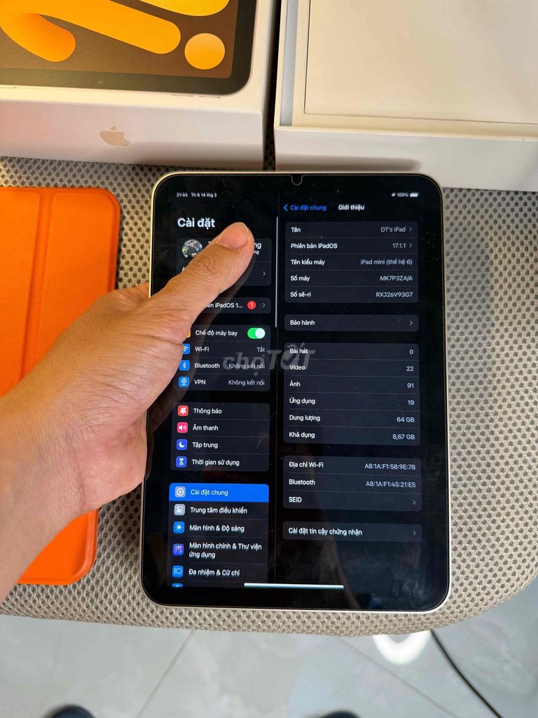 iPad Mini 6 Fullbox 64GB Wifi ít dùng cần bán