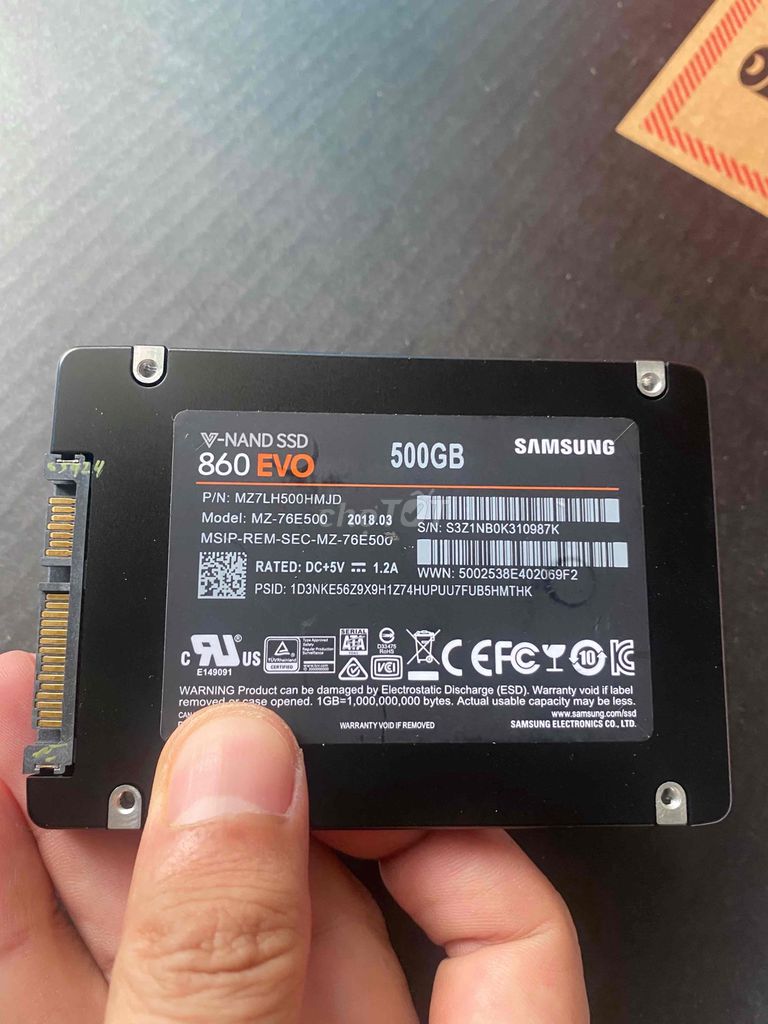 SSD Samsung Evo 860 500G hàng zin chất lượng