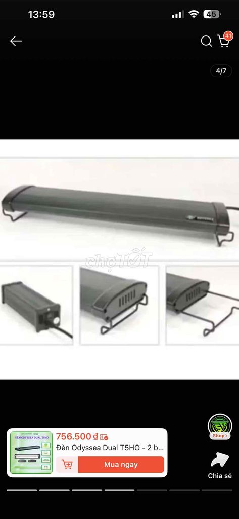 Đèn bể cá Odyssea Dual T5HO Đen. Mua bán Phụ kiện, Thức ăn, Dịch vụ tại Huyện Thanh Trì Hà Nội được đăng bởi phạm duy hình 1
