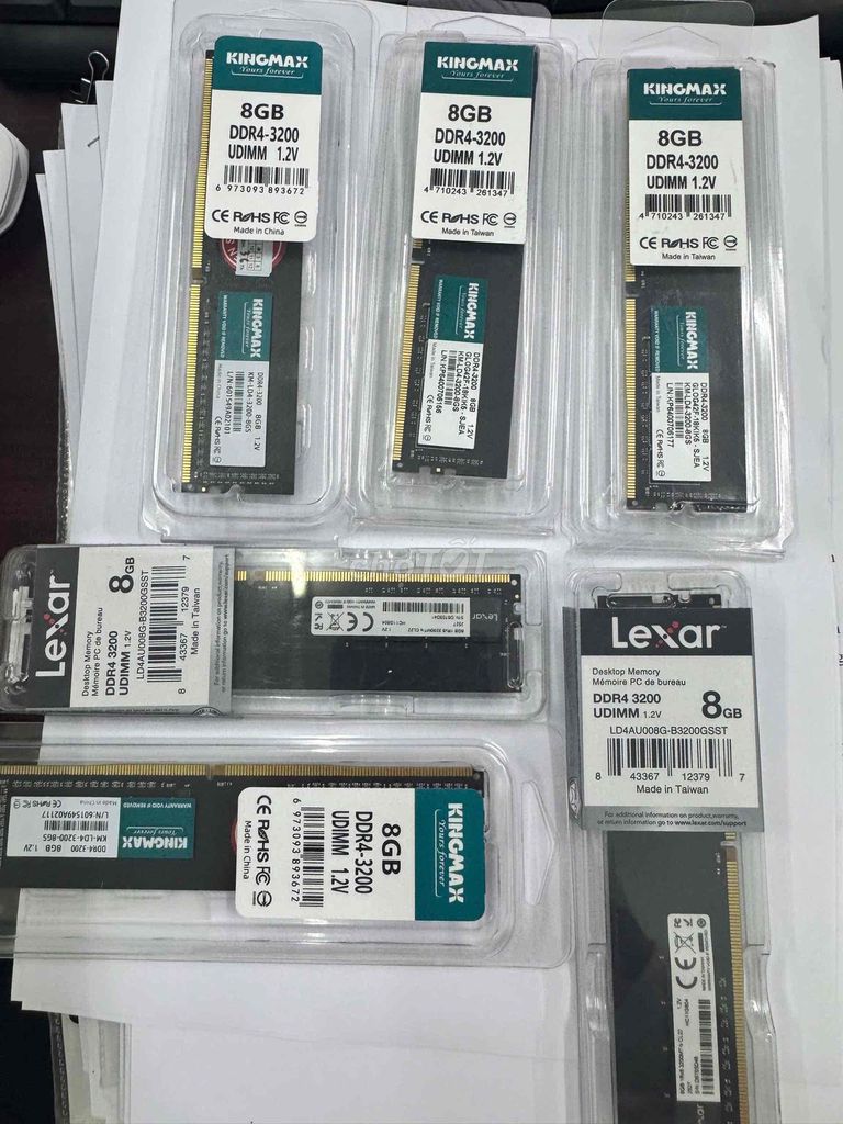 RAM Kingmax DDR4 8GB 3200MHz. Mua bán Linh kiện (RAM, Card...) tại Quận Bình Thuỷ Cần Thơ được đăng bởi Cu Đen hình 1