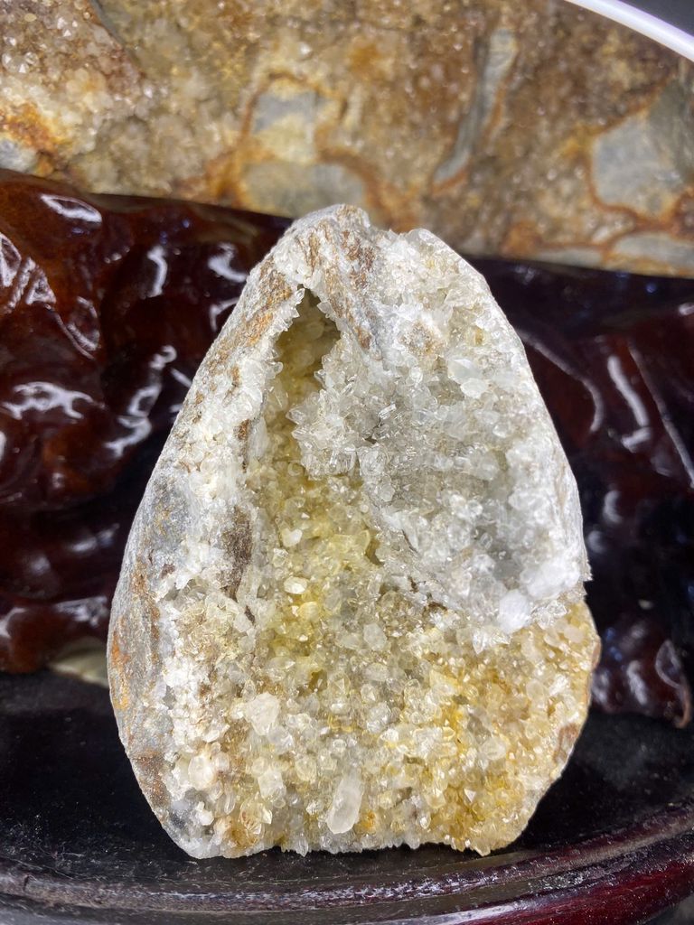 Đá Thạch anh trắng vàng (size mini). Mua bán Đồ sưu tầm, đồ cổ tại Quận Bình Tân Tp Hồ Chí Minh được đăng bởi Daquytuanngoc12 hình 1