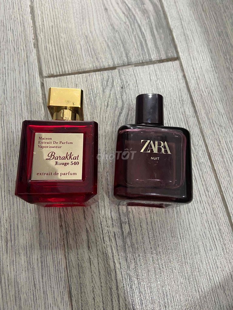 Pass rẻ nước hoa nữ Zara và barakkat