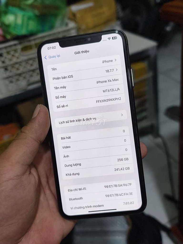 Iphone xsm 256g pin thay còn 99%. Mua bán Điện thoại tại Thành phố Vị Thanh Hậu Giang được đăng bởi máy củ giá tốt  hình 1