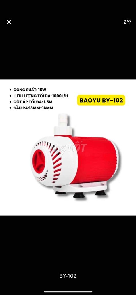 Máy bơm nước BAOYU BY-102. Mua bán Phụ kiện, Thức ăn, Dịch vụ tại Quận 12 Tp Hồ Chí Minh được đăng bởi rồng nam mỹ hình 1